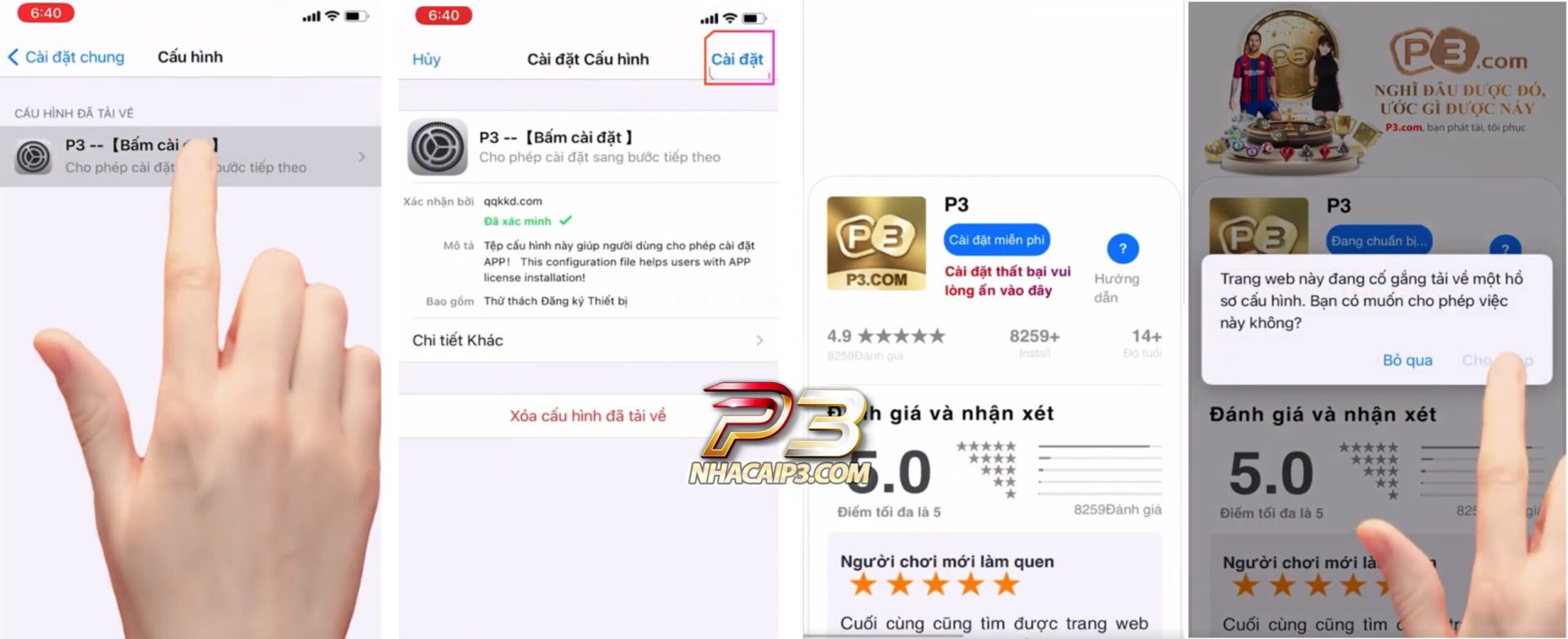 tải app nhà cái P3 trên IOS