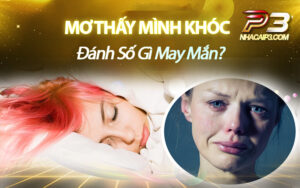 mơ thấy mình khóc đánh con gì?