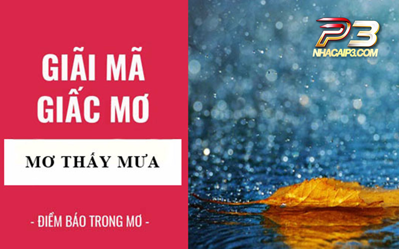 giải mã giấc mơ thấy mưa